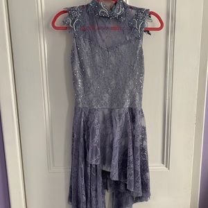 Small adult lace dance costume & accessory